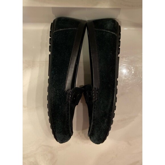 Vionic Navy Womens Flats Slip on Loafers Size 9.5 Orthotic Footbed Suede Look - Picture 7 of 12